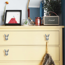 Load image into Gallery viewer, Cute Rabbit Cabinet Knobs | Unique Copper, Bronze, Silver, Black Drawer Pulls, Kitchen Handles & Cabinet Hardware
