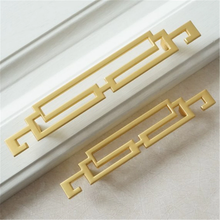 Load image into Gallery viewer, 2.5", 3.78", 5" (64, 96, 128mm) Gold Drawer Pulls & Knobs | Chinese Style Cabinet Door, Dresser & Cupboard Handles, Kitchen Hardware