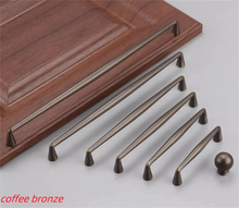 Load image into Gallery viewer, Brass Pulls, Knobs & Handles (Black, Gray, Coffee Bronze) | Cabinet, Kitchen, Drawer, Dresser & Wardrobe Hardware