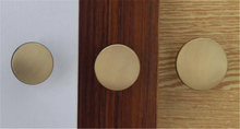 Load image into Gallery viewer, Brass Black & Bronze Vintage Retro Round Knobs | Cabinet Door Handles, Drawer & Dresser Pulls