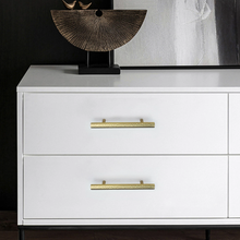 Load image into Gallery viewer, 2.5", 3.78", 5", 6.3", 7.55" Hexagon Gold Brass Hammered Kitchen & Drawer Pulls | Luxurious Cabinet Door Handles, Dresser & Wardrobe Knobs