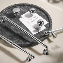 Load image into Gallery viewer, 3.78"-7.55" Unique Chrome Knobs, Pulls & Handles | Artistic Cabinet, Drawer, Dresser, Kitchen & Cupboard Hardware
