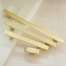 Load image into Gallery viewer, 3.78", 5", 7.55" (192mm) Brushed Brass & Nickel Drawer Pulls | Cabinet Door, Dresser & Closet Handles, Knobs, Furniture Hardware