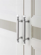 Load image into Gallery viewer, 3.78"-8.8" Art Decor Luxury Pulls & Knobs (Pink Crystal Stone, Shiny Gold, Purple, White, Chrome) | Cabinet, Dresser & Drawer Hardwar