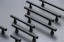 Load image into Gallery viewer, 3.78", 5", 6.3", 8.8", 12.6" Black Drawer Handles & Knobs | Cabinet & Dresser Pulls, Kitchen & Cupboard Handles, Furniture Hardware