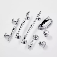 Load image into Gallery viewer, 3", 3.78", 5", 6.3" Chrome Drawer Pulls | Unique Kitchen & Wardrobe Handles, Hollow Cupboard Knobs, Hardware