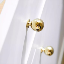 Load image into Gallery viewer, 2.5" Gold Cup Solid Brass Knobs & Pulls | Polished Exquisite Mini Cabinet, Drawer & Kitchen Handles, Gift-Worthy Gold Hardware