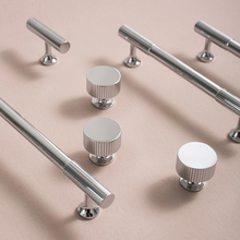 Load image into Gallery viewer, 3.78", 5", 6.3", 8.8", 12.6" Solid Chrome Drawer Handles | Cabinet & Dresser Knobs, Kitchen & Cupboard Pulls, High-Quality Furniture Hardware