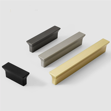 Load image into Gallery viewer, 1.25"-7.56" Brushed Brass, Nickel & Black Pulls, Knobs & Handles | Cabinet, Drawer, Kitchen, Dresser, Closet & Wardrobe Hardware