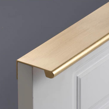 Load image into Gallery viewer, Invisible Black & Gold Kitchen Handles | Concealed Embedded Drawer Pulls, Long Wardrobe & Furniture Cabinet Pulls