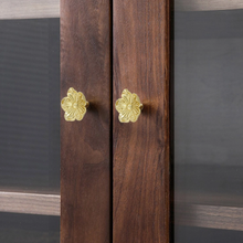 Load image into Gallery viewer, Gold Brass Flower Knobs, Pulls & Handles | Drawer, Cabinet, Dresser, Kitchen Cupboard & Furniture Hardware
