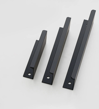 Load image into Gallery viewer, 2.5"-10.0" Black & Silver Knobs, Pulls & Handles | Drawer, Kitchen Cabinet, Closet, Wardrobe & Kitchen Hardware