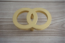 Load image into Gallery viewer, 1.1", 2.5" (28, 64mm) Brushed Gold Brass Drop Pulls | Dresser & Drawer Knobs, Cabinet Door Handles, Hardware