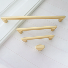 Load image into Gallery viewer, 3.78"-8.8" Gold Brass Knobs & Pulls | Cabinet, Dresser, Drawer, Cupboard, Kitchen & Closet Wardrobe Hardware