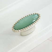 Load image into Gallery viewer, 2.5"-5" Antique Silver & Turquoise Green Knobs, Pulls & Handles | Drawer, Kitchen Cabinet & Closet Hardware