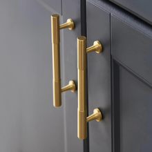 Load image into Gallery viewer, Solid Brass Drawer Knobs & Handles | Gold Cabinet & Dresser Pulls, Kitchen & Cupboard Handles, Wardrobe Knobs
