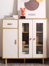 Load image into Gallery viewer, 2.5", 3.78", 5", 6.3" Natural Beech Wood Handles | Solid Wood Cabinet & Kitchen Door Handles, Simple Round Dresser Knobs