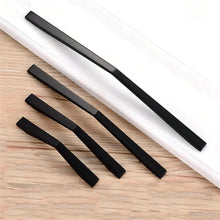 Load image into Gallery viewer, 3.78", 5", 6.3", 7.55" & 10" Black Cabinet Pulls | Unique Kitchen Door Handles, Drawer Knobs & Dresser Handles