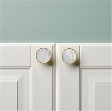 Load image into Gallery viewer, Nordic Simple Creative Round Brass Knobs | Wardrobe Door, Cabinet, American Door & Drawer Hardware