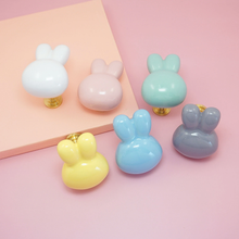Load image into Gallery viewer, 1pc Rabbit Ceramic Knobs | Colorful Dresser & Kitchen Cupboard Knobs, Drawer & Cabinet Handles, Furniture Hardware