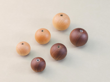 Load image into Gallery viewer, Wood Knobs Handles Ball Knobs Drawer Pulls Cabinet Pull Knob Wardrobe Black Walnut Beech Kitchen Cabinet Door Handles Knobs Simple Hardware