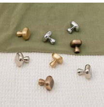 Load image into Gallery viewer, French Silver Square Single‑Hole Brass Pulls, Modern Minimalist High‑End Mid‑Century Handles for Kitchen, Cabinet and Wardrobe Doors