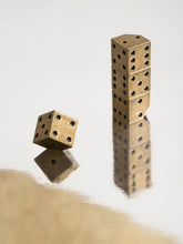 Load image into Gallery viewer, Vintage Dice Cabinet Knob, Antique Bronze Drawer Pull, Mid Century Furniture Handle