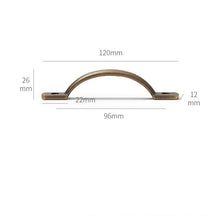 Load image into Gallery viewer, Chinese Antique Vintage Brass Pull Handles, Old Style Grips for Wooden Doors, Drawers, Cabinets and Toolboxes