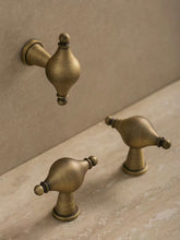 Load image into Gallery viewer, Vintage French Single‑Hole Solid Brass Cabinet Knobs, Small Handles for Wardrobe Doors and Drawers