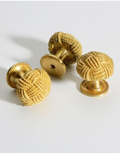 Load image into Gallery viewer, Modern Light Luxury Solid Brass Cabinet Knobs | Gold Drawer & Wardrobe Small Knobs
