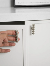Load image into Gallery viewer, Modern Beaded Polished Chrome Cabinet Pulls | Premium Drawer Handles for Kitchen Island, Home Decor & Cabinetry