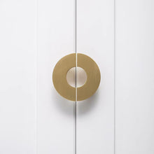 Load image into Gallery viewer, Natural Crystal Ring Brass Handles, Nordic Light Luxury Small Pulls for Cabinets, Drawers and Wardrobes