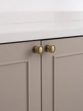 Load image into Gallery viewer, French Vintage Brass Round Knob, Antique Bronze Cabinet Drawer Small Handle