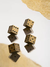 Load image into Gallery viewer, Vintage Dice Cabinet Knob, Antique Bronze Drawer Pull, Mid Century Furniture Handle