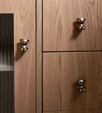 Load image into Gallery viewer, Cute Bear Antique Brass Cabinet Pulls | Vintage Bronze Kids Room Wardrobe Door Handles