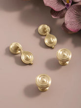 Load image into Gallery viewer, Light French Vintage Wave Brass Pendant Knobs, Single Hole Small Handles for Drawers and Wardrobes