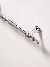 Load image into Gallery viewer, Polished Chrome Silver Brass French Pendant Pulls, Cream Style Minimalist Luxury Drop Handles for Drawers & Wardrobes