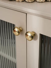 Load image into Gallery viewer, Gold Mushroom Brass Knobs with Hand Hammered Texture, Luxury Single Hole Small Handles for Drawers, Closets and Shoe Cabinets