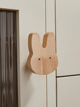 Load image into Gallery viewer, Wooden Cartoon Knobs, Cute Mushroom Rabbit Star Round Ball Animal Handles for Children’s Drawers, Wardrobes and Cabinets
