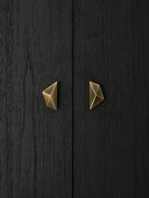 Load image into Gallery viewer, Vintage Geometric Brass Knob, Recessed Antique Bronze Single‑Hole Small Cabinet Pull for Drawer