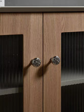 Load image into Gallery viewer, French Single‑Hole Solid Brass Cabinet Knobs, American Style Silver Nickel‑Plated Light Luxury Handles for Drawers, Cabinets and Wardrobes