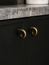 Load image into Gallery viewer, French Vintage Brass Bar Spiral Cabinet Pulls, American Retro Style Drawer Handles