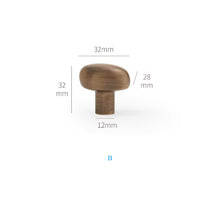 Load image into Gallery viewer, Pebble‑Shaped Creative Brass Drawer Pulls, Antique Bronze Knobs for Kids Room, French Modern Minimalist Cabinet & Wardrobe Handles