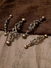 Load image into Gallery viewer, French Antique Bronze Vine Leaf Brass Handles, Retro Creative Pulls for Wardrobes, Cabinets & Drawers