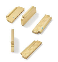 Load image into Gallery viewer, Solid Brass New Chinese Style Cabinet Pulls, Luxury Gold Minimalist Handles for Wardrobe, Drawer, Wine & Shoe Cabinet