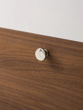 Load image into Gallery viewer, Bauhaus Brass Round Relief Figure Cabinet Knobs, Rustproof Titanium Silver Drawer Pulls