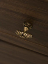 Load image into Gallery viewer, Retro Brass Cabinet Knob, Antique Bronze Single Hole Drawer Pull, Mid‑Century Furniture Handle