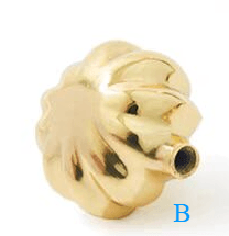 Load image into Gallery viewer, Gold Pumpkin Brass Knobs, Cute Luxury Handles for Cabinet, Drawer and Bedside Table