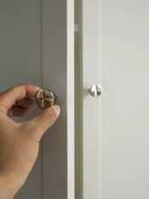 Load image into Gallery viewer, French Luxury Brass Irregular Single Hole Cabinet Knobs, Rustproof Titanium Silver Drawer Pulls