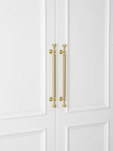 Load image into Gallery viewer, Light Luxury French Vintage Brass Umbrella Curved Long Pulls, Handles for Drawers, Wardrobes and Shoe Cabinets